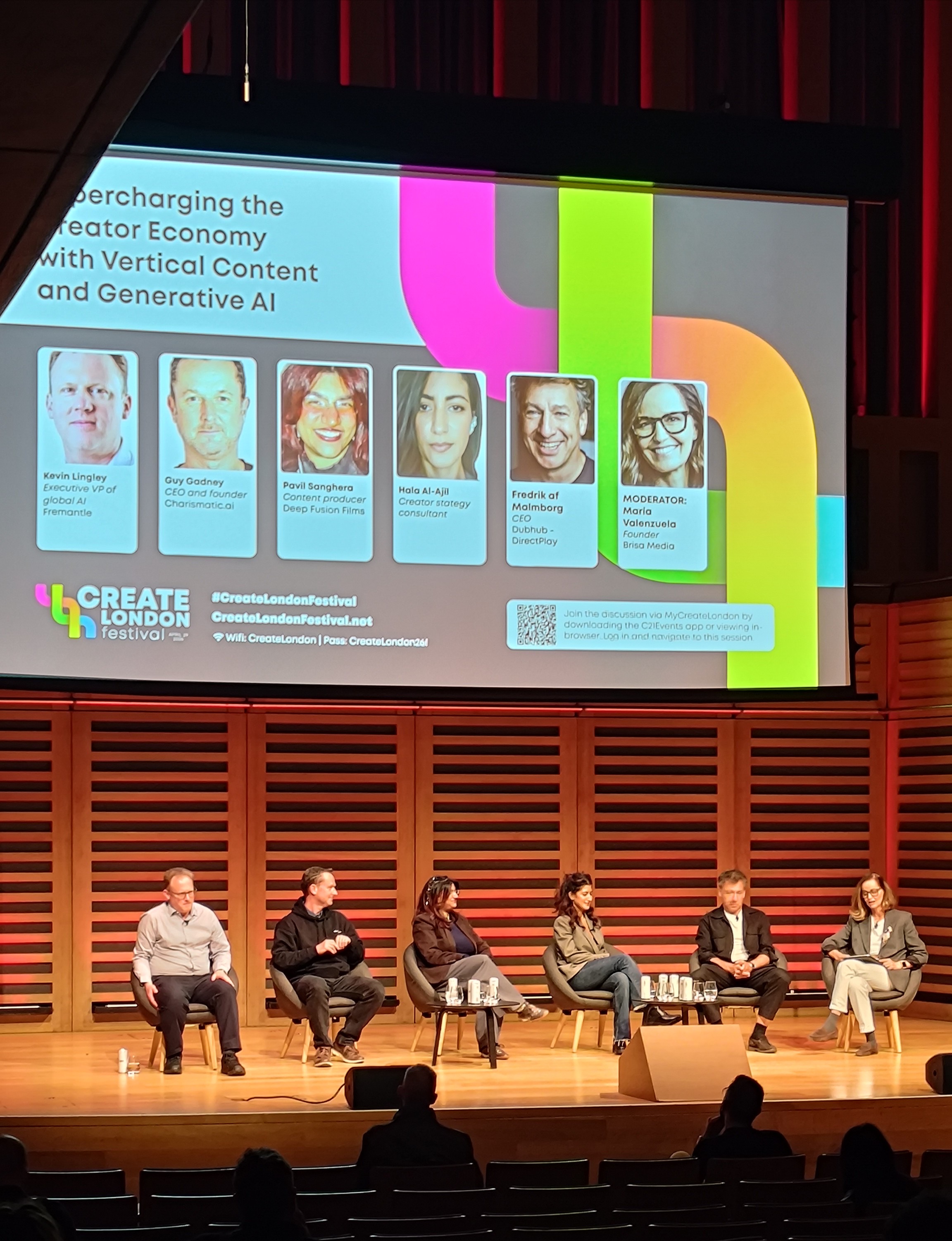Hala Al-Ajil speaking at Create London Festival